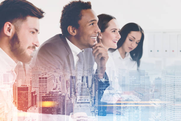 istock Business team in a city office 845650386