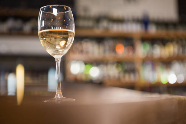 istock View of glass of white wine 845672802