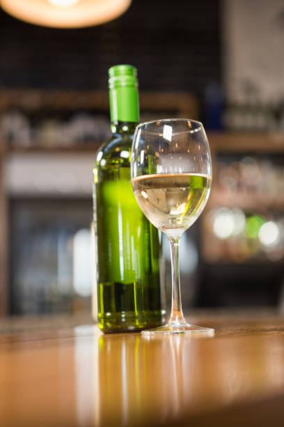 istock View of bottle of white wine 845672824