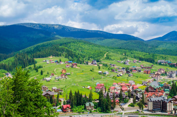 istock Popular ski resort Bukovel in the summer 845672844