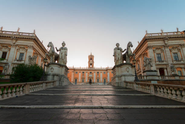 istock Campidoglio square in Rome, Italy 845681958