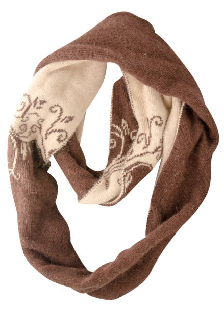 istock Scarf isolated on white background.Scarf  top view 845681996