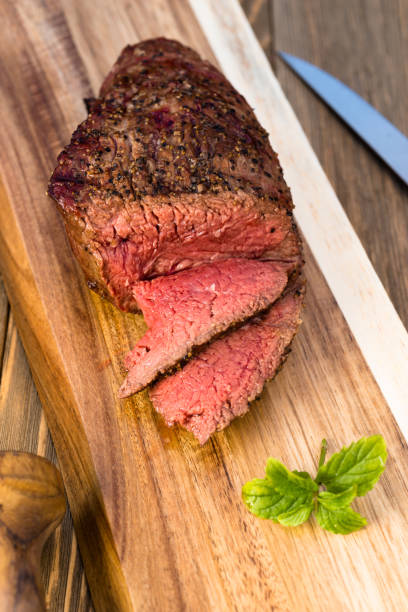 istock Beef Top Sirloin Steak Roast Sliced Coooked Medium Rare 845682848