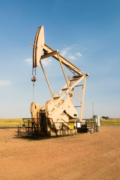 istock Oil Derrick Pump Jack Fracking Energy Production 845682876