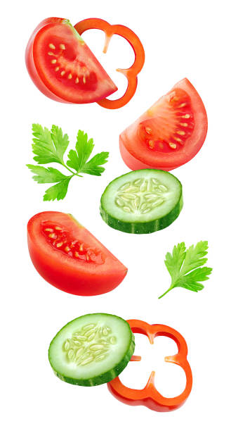 istock Flying slices of vegetables 845688034