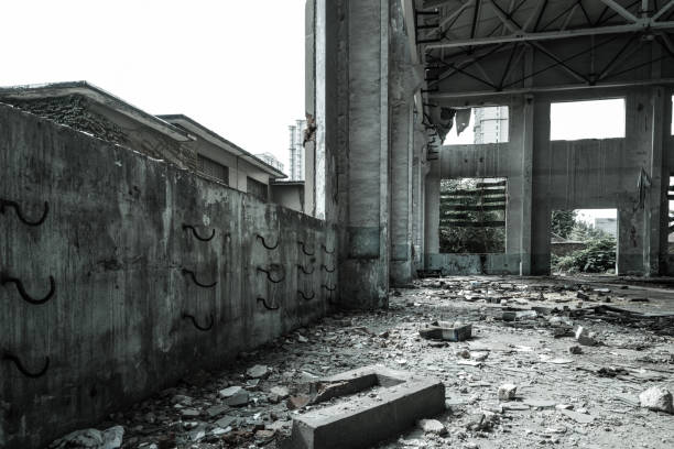 istock old factory buildings destroyed 845688148