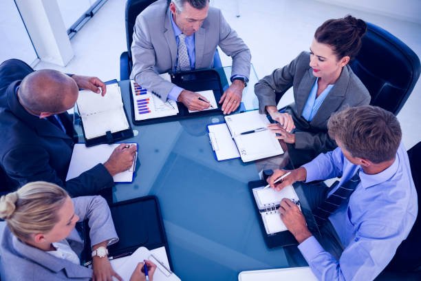 istock Business team having a meeting 845688572