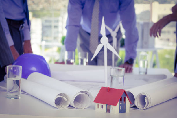 istock Architecture team working together at desk 845688630