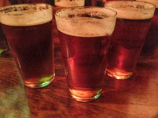 istock Beers on the table in a London pub 845688704
