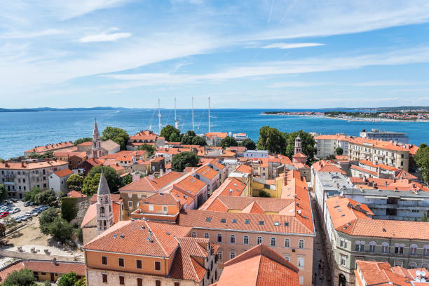 istock Zadar city from tower. Dalmatia. Croatia 845693300