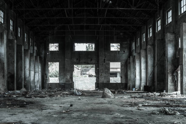 istock old factory buildings destroyed 845696924