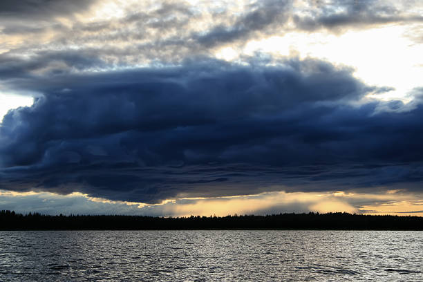 Karelia lake, summer landscape