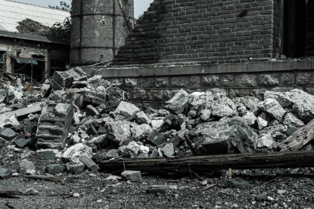istock old factory buildings destroyed 845700624