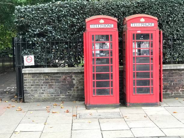 istock Iconic telephone cabins,London 845712414