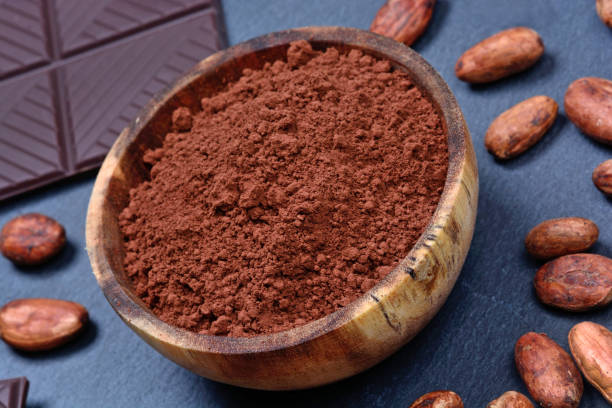 istock Cacao powder in a bowl with chocolate 845712576