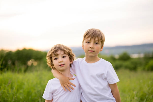 istock Brother play together in a green meadow 845712684