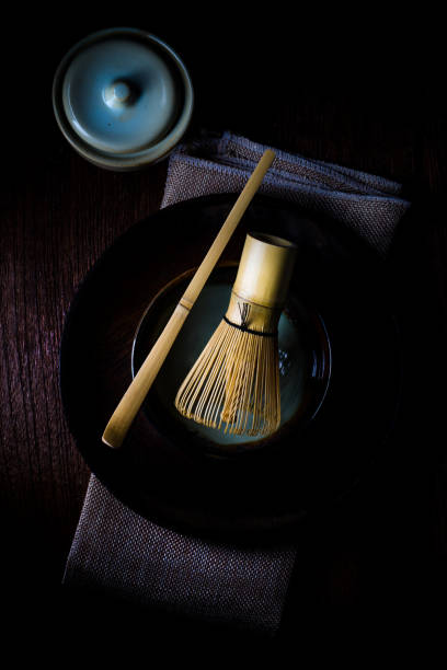 istock Japanese tea caddy and whisk for tea ceremony 845739936