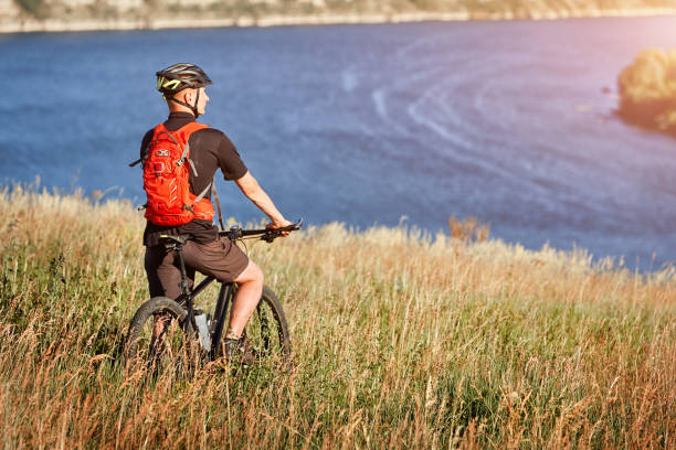 istock Traveler has adventur on meadow on riverside 845748776
