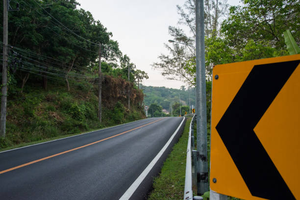 istock Morning turning road in countryside Phuket 845751174