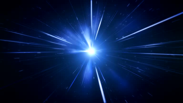 High Speed / Light Speed / Space Animation (Blue) - Loop