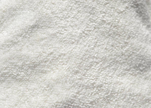 White Terrycloth Closeup of white terrycloth. terry towel stock pictures, royalty-free photos & images