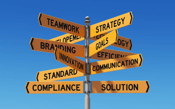 istock Street Signs Pointing Different Directions 845760828
