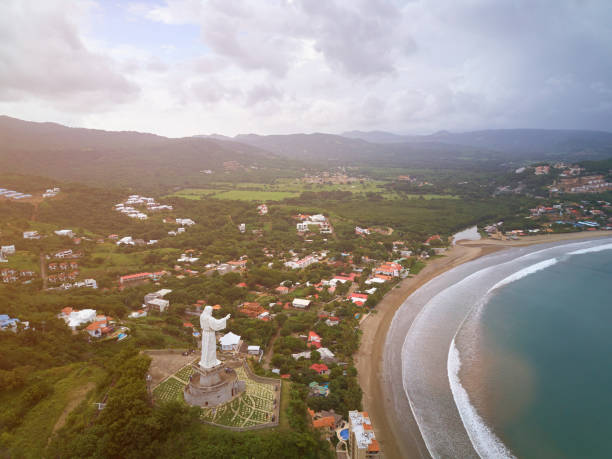 istock Aerial drone view on San Juan Del Sur 845760986