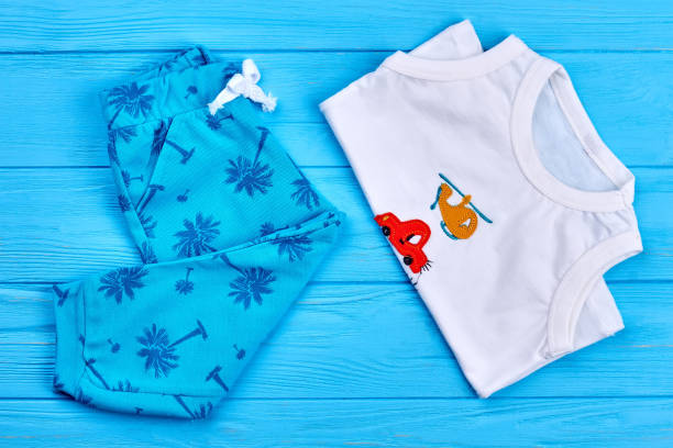 istock New kids summer cotton clothes. 845763196