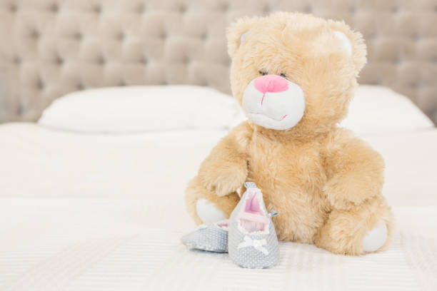 istock Plush and infant shoes 845766856