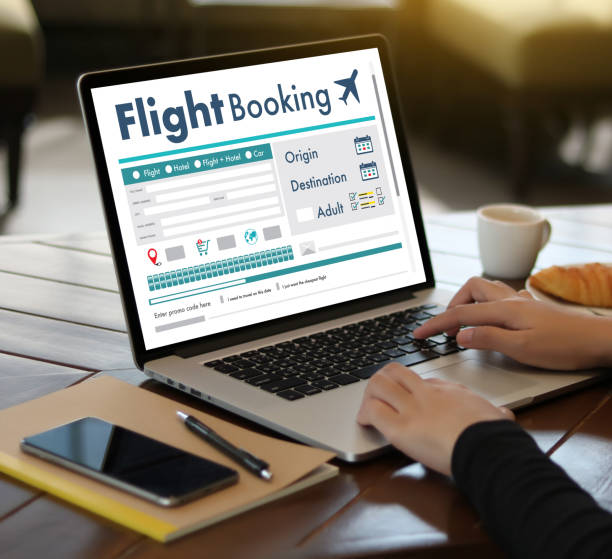 istock GO Flight Booking Air Online Ticket Book Concept 845769224