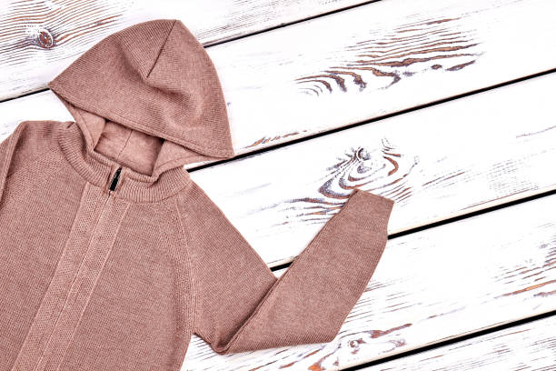 istock New brown hooded sweater. 845773124