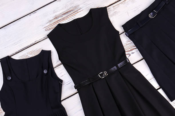 istock Black school apparel for girls. 845775588
