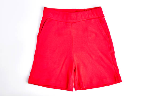 istock Kids red cotton shorts. 845775880
