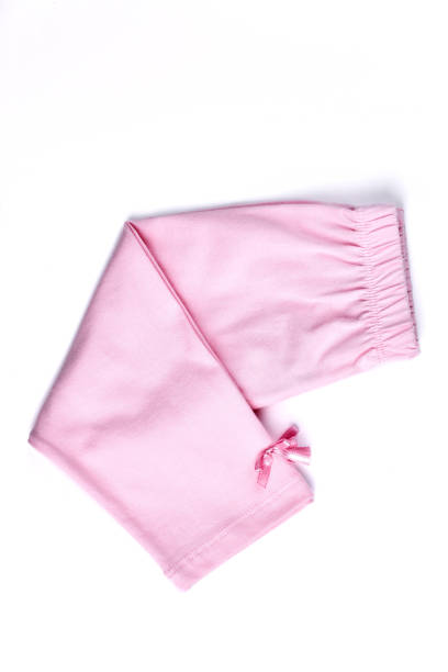 istock Baby-girl new folded pink capri. 845775954