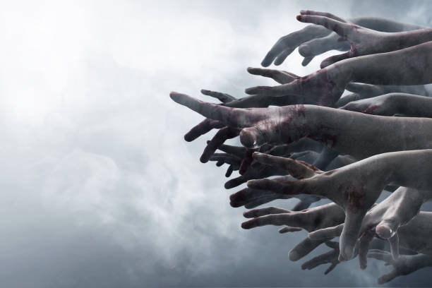 zombie hands - apocalypse date imagens e fotografias de stock