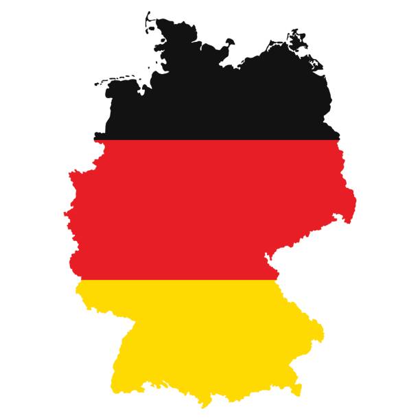 istock The detailed map of the Germany with National Flag 845789496