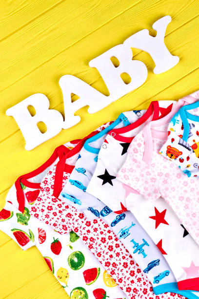 istock Babies organic clothes on sale. 845789820