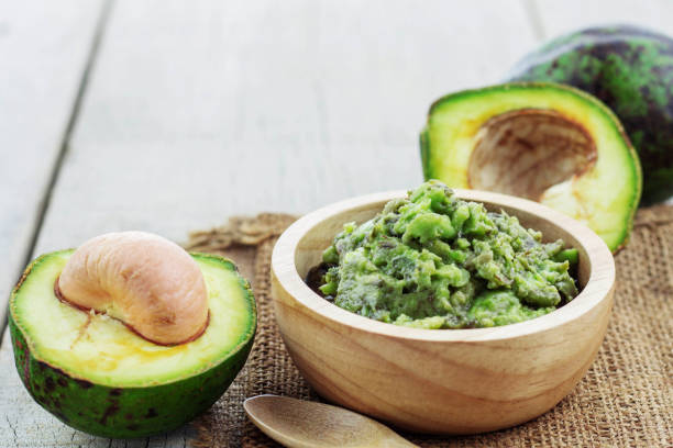 istock Fresh avocado on wooden. 845796000