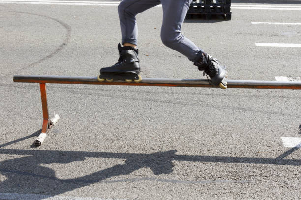 istock boot skater riding the fence 845796018