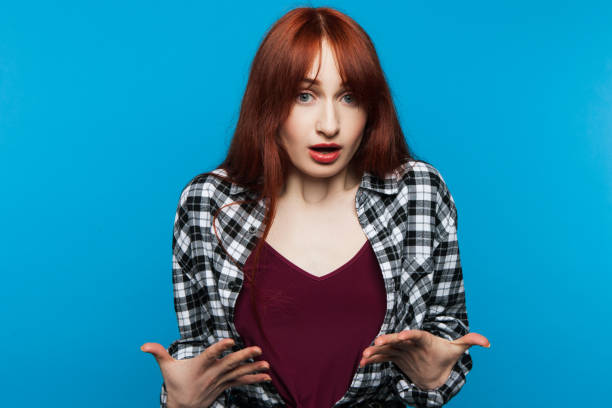 istock Not guilty woman. Indignation girl 845796742