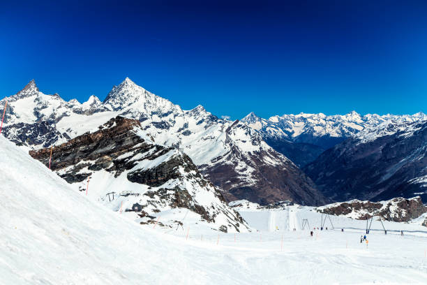 istock sunny day on the ski slopes of Cervinia 845799424