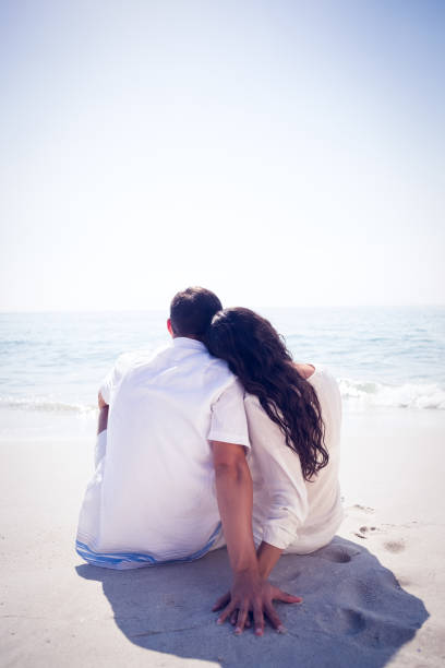 istock Romantic couple on the beach 845800022