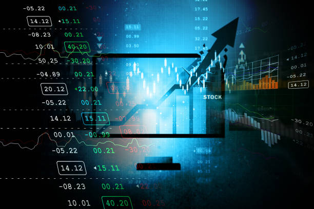 istock Stock market business graph 845813884