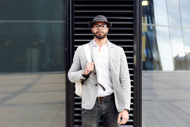 istock Confident hipster manager on business trip 845816464