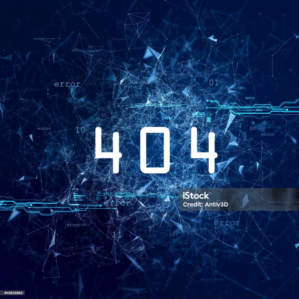A Program Code Error On An Abstract Background Stock Illustration ...