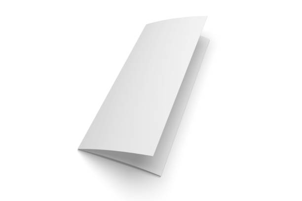 istock Tri fold brochure 3D illustration mockup isolated on white No. 3 845830956