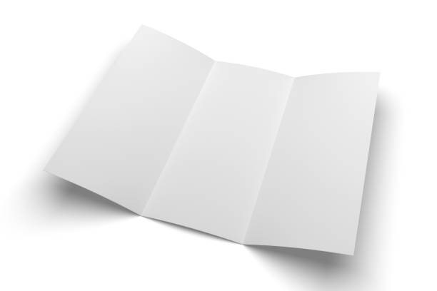 istock Tri fold brochure 3D illustration mockup isolated on white No. 4 845833608