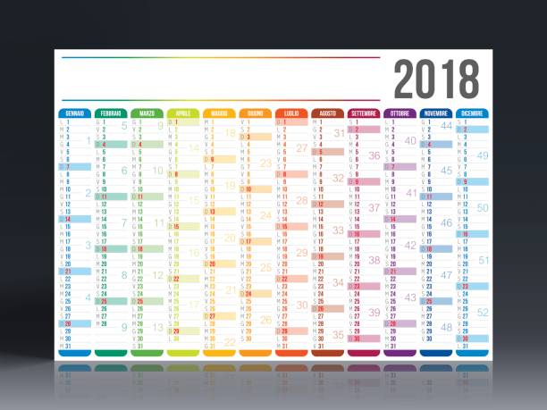 18,500+ 2018 Calendar Stock Illustrations, Royalty-Free Vector
