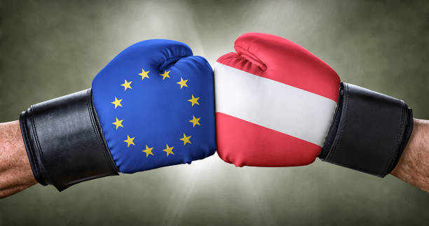 istock A boxing match between the European Union and Austria 845848798