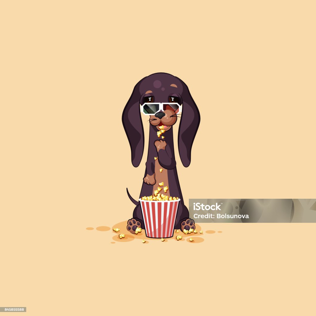 Vector Cổ Phiếu Minh Họa Emoji Hoạt Hình Nhân Vật Chó Bùa Chú Chó ...